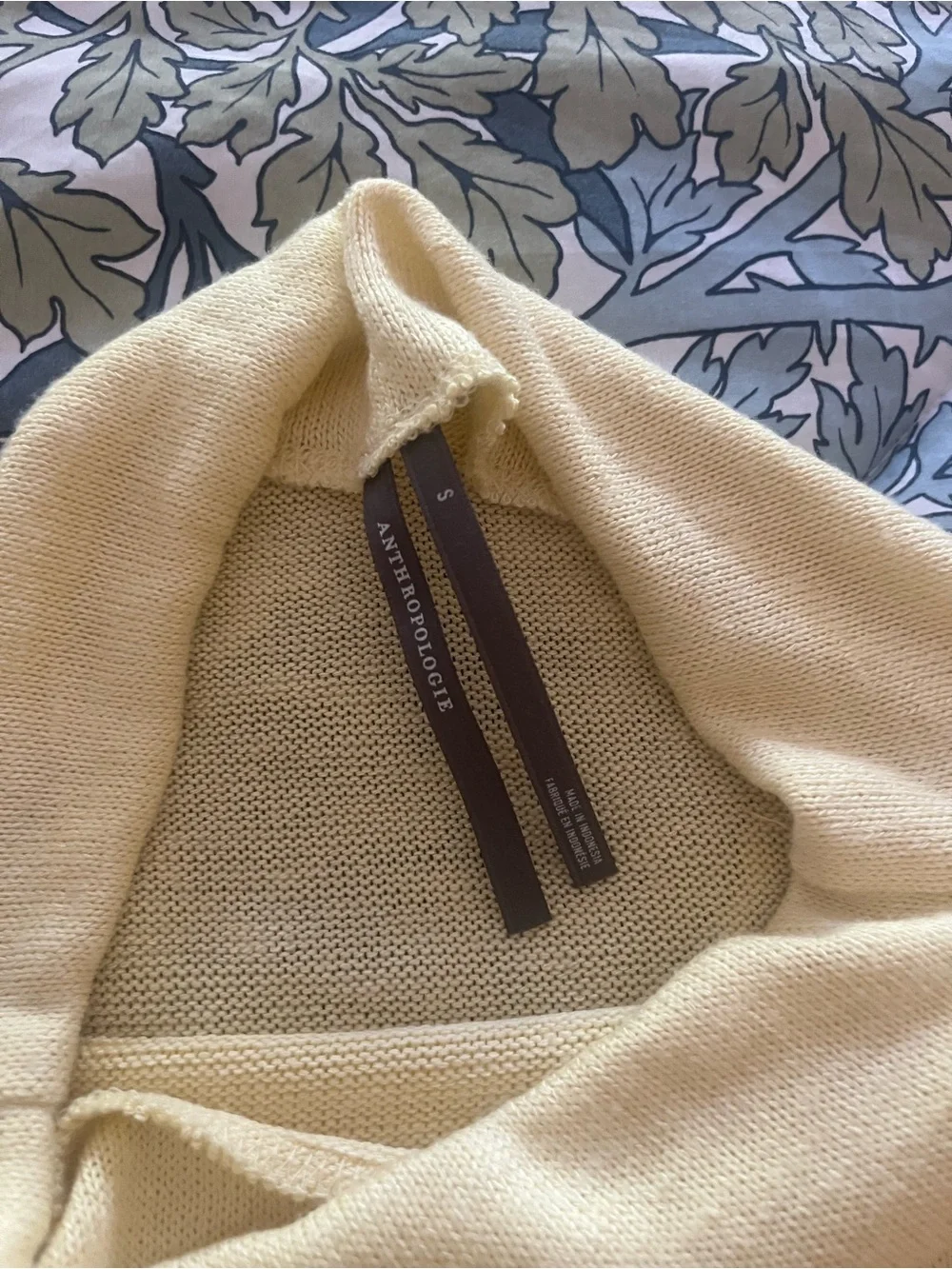 Anthropologie mock neck sleeveless sweater